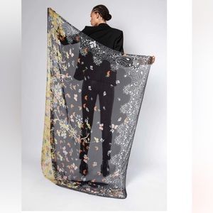 Zadig Voltaire Fray Blossom scarf